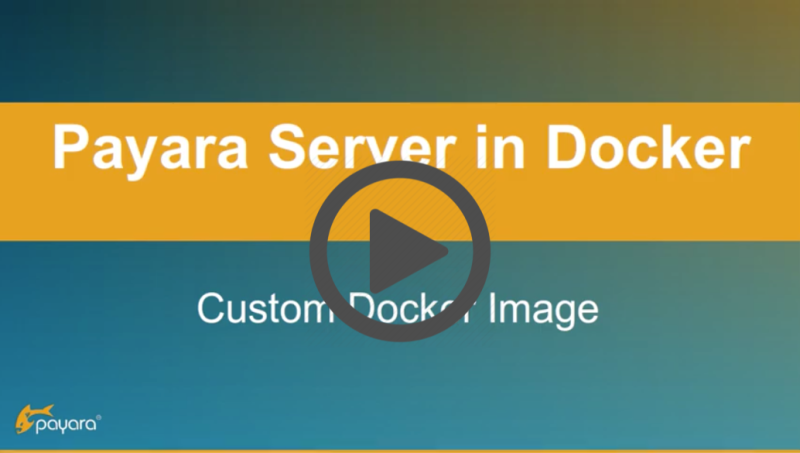 Payara server in docker custom docker image